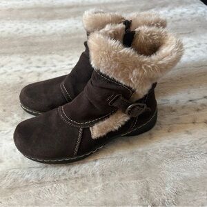 BareTraps Brown Faux Fur Boots